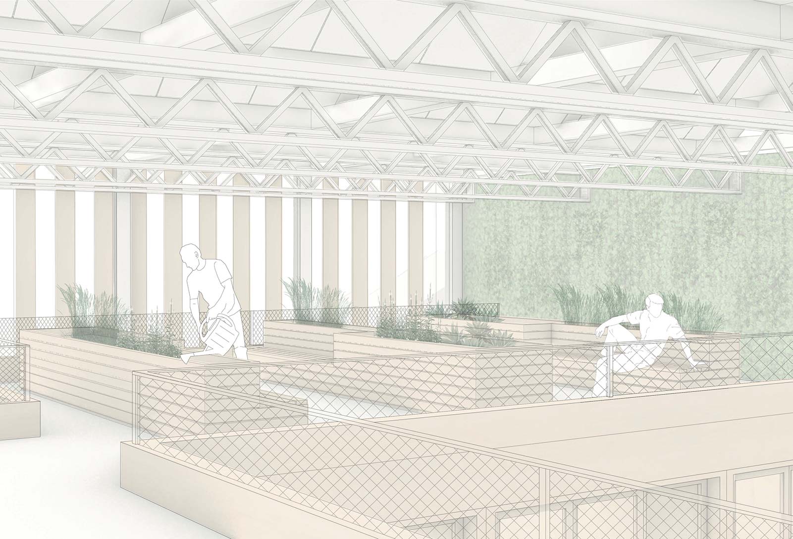 Rendering of the Roof Terrace