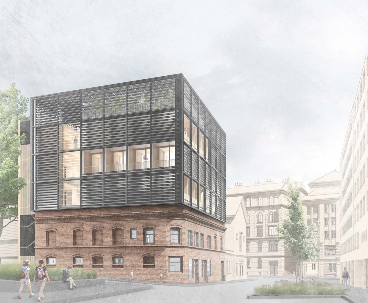 Rendering of the MIMO concept on top of Cafe Ada in Wuppertal – SDE21/22